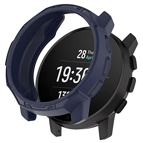 KUTEWEU TPU Hülle Kompatibel mit Suunto 9 Peak/Suunto 9 Peak Pro Sports SmartWatch, Stoßdämpfend Schutzhülle Silikon Ultradünne Flexibles Kratzfest Gehäusefür Suunto 9 Peak Pro (Blau) von KUTEWEU