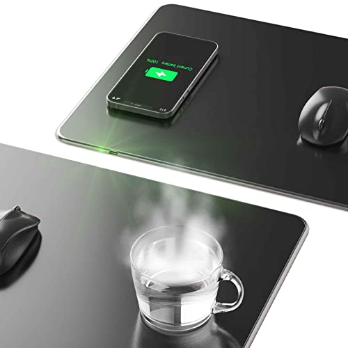 KUTYU MC3 Wireless Charging and Heating Mouse Pad Gaming Mouse Pad Mat Charger Coffee and Tea Heater von KUTYU