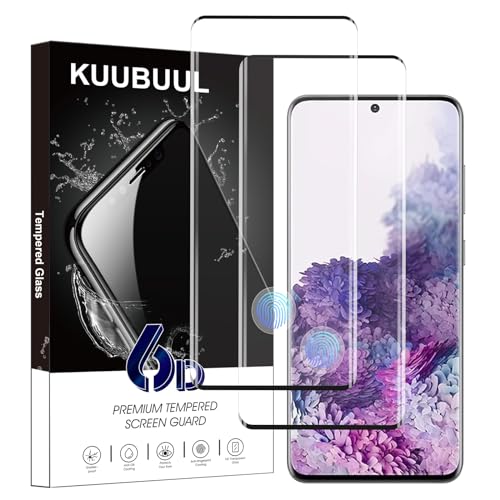 KUUBUUL für Panzerglas Schutzfolie für Samsung Galaxy S20, [2 Stück][Erkennbarer Fingerabdruck][9H Härte][Blasenfrei][Anti-Kratzer] Gehärtetes Glas für Samsung S20 Displayschutzfolie von KUUBUUL