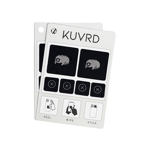 KUVRD Waterbear Universal-Displayreiniger Teeny Tiny Reinigungswerkzeuge für Ihre Objektive und Bildschirme - 2er-Pack - (2 Patch-Sets) von KUVRD