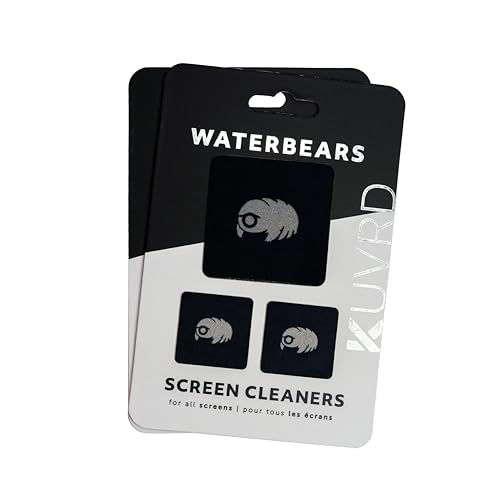 KUVRD Waterbear Universal-Displayreiniger Teeny Tiny Reinigungswerkzeuge für Ihre Objektive und Bildschirme - 2er-Pack - (2er-Pack) von KUVRD