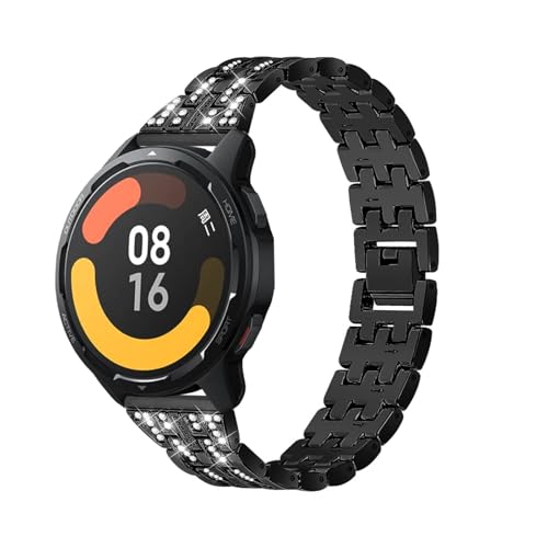 Edelstahl Armbänder Kompatibel mit Xiaomi Mi Watch S3 Armband, mit Strass Diamanten Glänzendes Verstellbarer Metall Ersatzbänder Elegant Armband für Xiaomi Watch S3 Uhrenarmband für Damen Herren (A) Edelstahl Armbänder Kompatibel mit Xiaomi Mi Watch S3 Armband, mit Strass Diamanten Glänzendes Verstellbarer Metall Ersatzbänder Elegant Armband für Xiaomi Watch S3 Uhrenarmband für Damen Herren (A) von KUWAI