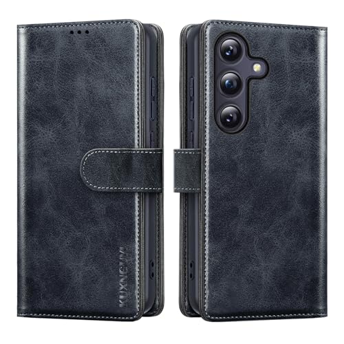 Handyhülle für Samsung Galaxy S25 Hülle PU Lederhülle Klappbar Tasche Stoßfeste Magnetische Kartenfach Standfunktion S 25 5G SamsungS25 Klapphülle Schutzhülle für GalaxyS25/Galaxy S24, Schwarz Handyhülle für Samsung Galaxy S25 Hülle PU Lederhülle Klappbar Tasche Stoßfeste Magnetische Kartenfach Standfunktion S 25 5G SamsungS25 Klapphülle Schutzhülle für GalaxyS25/Galaxy S24, Schwarz von KUXNGUYI