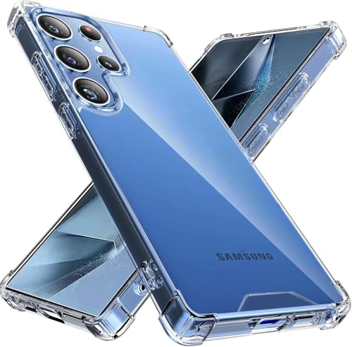 KUXNGUYI Hülle für Samsung Galaxy S25 Ultra 5G, Nie Vergilbung Stoßfest Transparent Handyhülle, 25 25Ultra S25Ultra Anti-Kratzt Harte PC Rückseite & Silikon Rahmen Schutzhülle KUXNGUYI Hülle für Samsung Galaxy S25 Ultra 5G, Nie Vergilbung Stoßfest Transparent Handyhülle, 25 25Ultra S25Ultra Anti-Kratzt Harte PC Rückseite & Silikon Rahmen Schutzhülle von KUXNGUYI