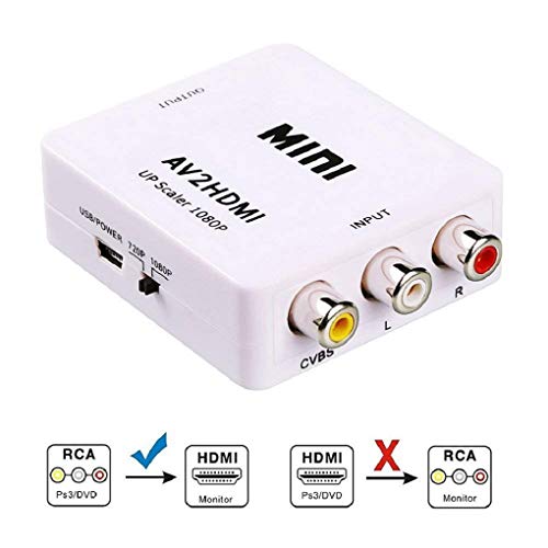 Kuyia RCA / CVBS 3 RCA Composite-Video Mini-AV zu HDMI Konverter / Adapter / RCA Mini-Box für TV / PC / PS3 / Blue-Ray DVD Kuyia RCA / CVBS 3 RCA Composite-Video Mini-AV zu HDMI Konverter / Adapter / RCA Mini-Box für TV / PC / PS3 / Blue-Ray DVD von KUYIA