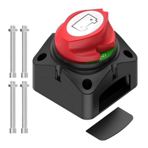 1 Stück 275 A Ein/Aus-Batterietrennschalter Master 12–48 V wasserdichter Batterietrennschalter for Auto, Fahrzeug, Wohnmobil und Boot von KVKITKLW