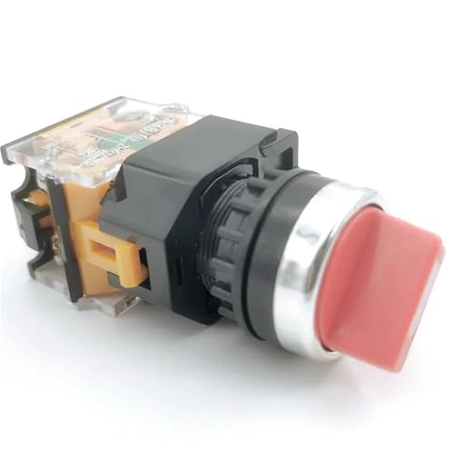 1 stücke Drehschalter La38-11x2 / X3 Momentanen/Verriegelung 2/3 Position 10a400v Netzschalter mit Schlüssel Rot Grün Schwarz(Red,SELF LOCKING_2 GEAR) von KVKITKLW