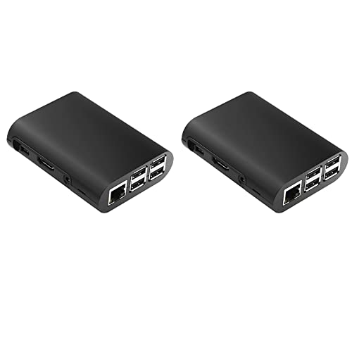 KVSERT 2 x Gehäuse für 3 B, Pi 2 B & Pi B+4 schwarz von KVSERT