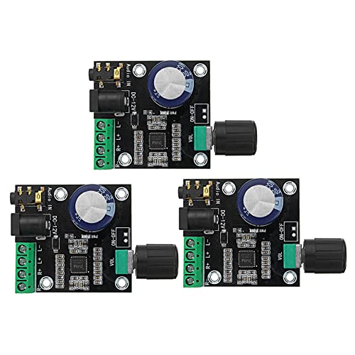 KVSERT 3 x PAM8610 Dual-Channel DC 12 V HD Pure Digital Audio Stereo Verstärker Board D 15 W x 2 Hochverstärker Module von KVSERT