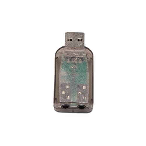 KVSERT USB auf 3,5 mm Mikrofon-Kopfhörer, Stereo-Headset, 3D-Soundkarte, Audio-Adapter, PC von KVSERT