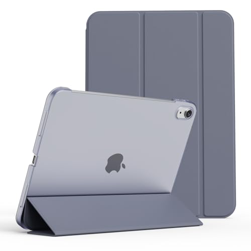 KVTVOU Hülle für iPad (A16) 11. / 10. Generation (11/10,9 Zoll, 2025/2022) ohne Stifthalter, schlanke, harte PC-Rückschale, Schutzhülle, Smart Trifold Stand & Auto Sleep/Wake, Lila von KVTVOU