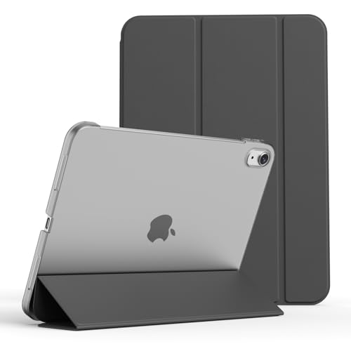 KVTVOU Hülle für iPad (A16) 11. / 10. Generation (11/10,9 Zoll, 2025/2022) ohne Stifthalter, schlanke, harte PC-Rückschale, Schutzhülle, Smart Trifold Stand & Auto Sleep/Wake, Schwarz von KVTVOU