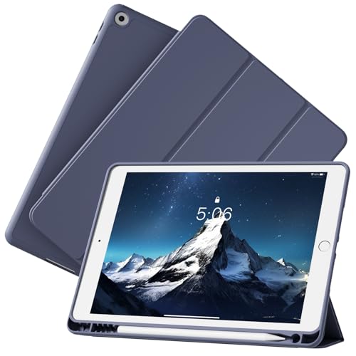 KVTVOU Schutzhülle für iPad 10,2 Zoll, iPad 9. / 8. / 7. Generation, Modell 2021/2020/2019, mit Stifthalter, ultradünne und weiche Schutzhülle, automatische Standby-/Aufweckfunktion, Violett KVTVOU Schutzhülle für iPad 10,2 Zoll, iPad 9. / 8. / 7. Generation, Modell 2021/2020/2019, mit Stifthalter, ultradünne und weiche Schutzhülle, automatische Standby-/Aufweckfunktion, Violett von KVTVOU