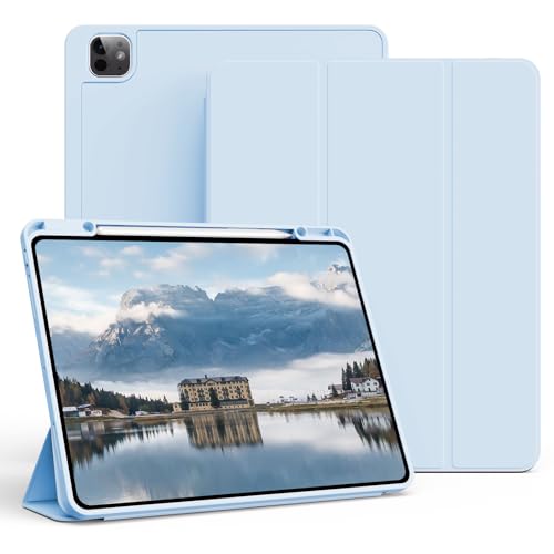 KVTVOU Schutzhülle für iPad Pro 13 Zoll 2024 M4 7. Generation (Himmelblau) von KVTVOU