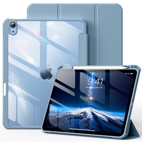 KVTVOU Transparente Schutzhülle für iPad 10 2022 10,9 Zoll, Jiguang1 (Blau) von KVTVOU