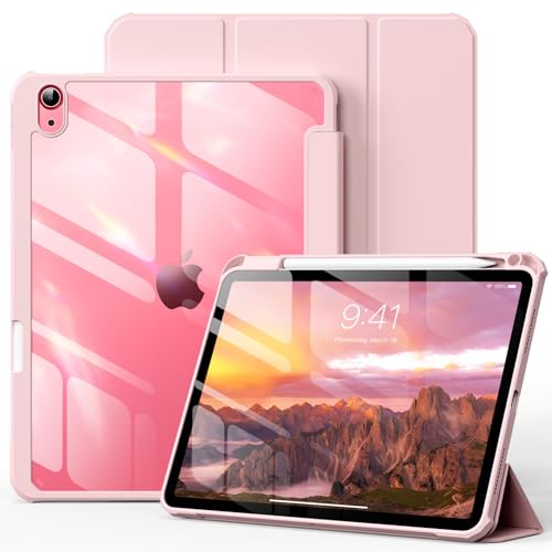 KVTVOU Transparente Schutzhülle für iPad 10 2022 10,9 Zoll, Jiguang1 (Rosa) von KVTVOU