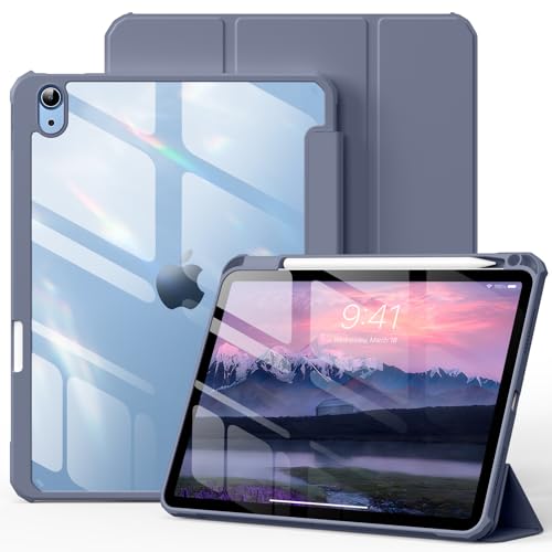 KVTVOU Transparente Schutzhülle für iPad 10 2022 10,9 Zoll, Jiguang1 (Violett) von KVTVOU