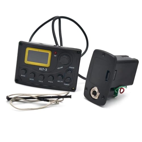 KWETVSH Tonabnehmer Akustikgitarren KLT 3 Akustikgitarre Vierband-Equalizer mit Mikrofon und Stimmgerät-Tonabnehmer KWETVSH Tonabnehmer Akustikgitarren KLT 3 Akustikgitarre Vierband-Equalizer mit Mikrofon und Stimmgerät-Tonabnehmer von KWETVSH