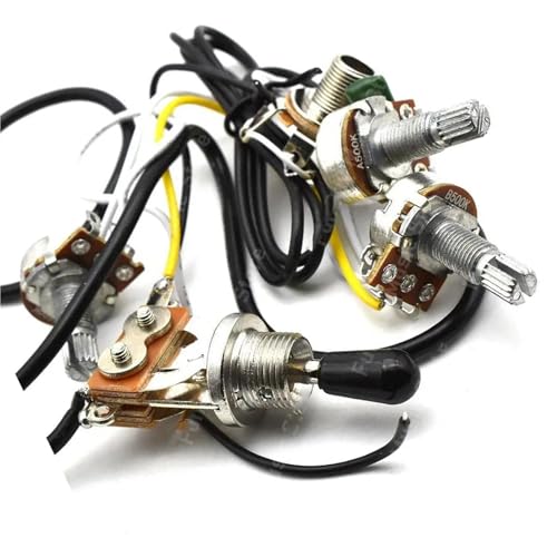 Professioneller Gitarrenkabelbaum Für LP Elektrische Gitarre Pickup Harness Kit 2V1T 500K Potentiometer Drei weg Schalter mit Ausgang Professioneller Gitarrenkabelbaum Für LP Elektrische Gitarre Pickup Harness Kit 2V1T 500K Potentiometer Drei weg Schalter mit Ausgang von KWETVSH