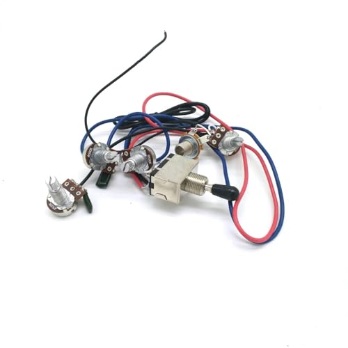 Professioneller Gitarrenkabelbaum Kabelbaum-Kit 2V2T1J Potentiometerbuchse Dreiwegeschalter für Lp-E-Gitarrenzubehör Professioneller Gitarrenkabelbaum Kabelbaum-Kit 2V2T1J Potentiometerbuchse Dreiwegeschalter für Lp-E-Gitarrenzubehör von KWETVSH