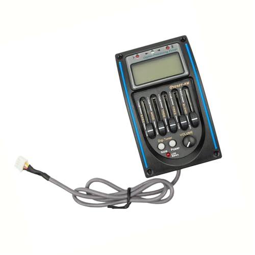 Tonabnehmer Akustikgitarren 5-Band Akustikgitarren-Vorverstärker Equalizer Piezo Pickup Tuner Mikrofon Tonabnehmer Akustikgitarren 5-Band Akustikgitarren-Vorverstärker Equalizer Piezo Pickup Tuner Mikrofon von KWETVSH