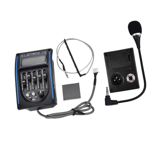 Tonabnehmer Akustikgitarren 5-Band-Akustikgitarren-Vorverstärker mit LCD-Tuner Equalizer-System Mikrofon-Befestigungsschrauben im Lieferumfang enthalten Tonabnehmer Akustikgitarren 5-Band-Akustikgitarren-Vorverstärker mit LCD-Tuner Equalizer-System Mikrofon-Befestigungsschrauben im Lieferumfang enthalten von KWETVSH