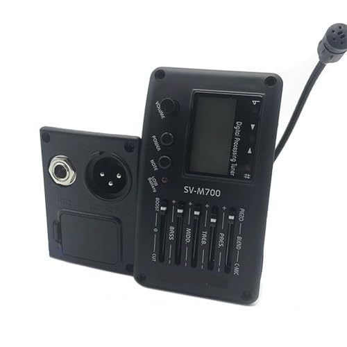 Tonabnehmer Akustikgitarren SV M700 Vierband-Akustikgitarren-Equalizer mit Tuner und Mikrofon-Tonabnehmer Tonabnehmer Akustikgitarren SV M700 Vierband-Akustikgitarren-Equalizer mit Tuner und Mikrofon-Tonabnehmer von KWETVSH