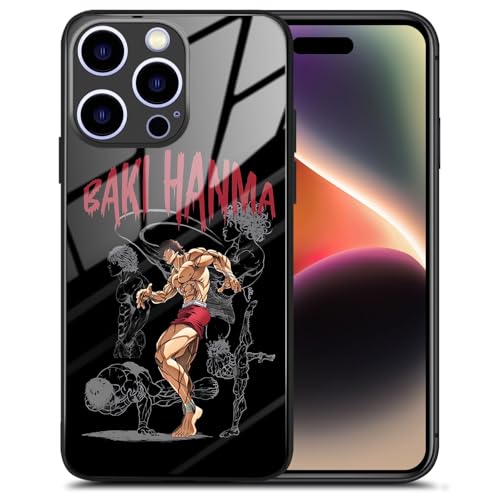 KWHKLST Baki Hanma Premium Black Anime Glas Schutzhülle Manga Design Einzigartig Cool Style Handyhülle Glänzend für iPhone 15 KWHKLST Baki Hanma Premium Black Anime Glas Schutzhülle Manga Design Einzigartig Cool Style Handyhülle Glänzend für iPhone 15 von KWHKLST