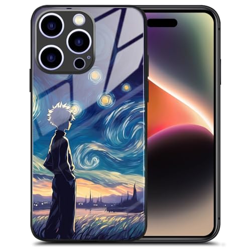 KWHKLST HxH Killua Starry Night Schutzhülle aus gehärtetem Glas, Premium-Anime-Serie, glänzende Schutzhülle für iPhone 16 Pro, Schwarz KWHKLST HxH Killua Starry Night Schutzhülle aus gehärtetem Glas, Premium-Anime-Serie, glänzende Schutzhülle für iPhone 16 Pro, Schwarz von KWHKLST