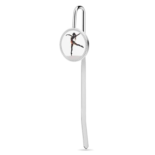 Lesezeichen „Ein Tänzer zum Lesen, elegantes, rostfreies Buchzubehör, langlebige Seitenmarkierungen für Frauen und Männer, Geschenke für Buchliebhaber, 3 cm von KWQDOZF