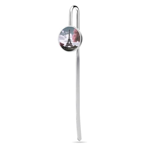 Lesezeichen aus Edelstahl und Metall, Eiffelturm, personalisierte Lesezeichen, lustige Lesezeichen, Haken, Buchklammer, Lesezubehör für Leseratten, Buchkameraden, Buchliebhaber, Geschenk, 2,5 cm von KWQDOZF