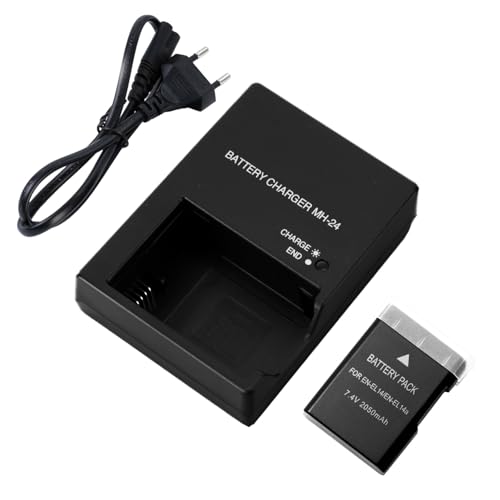 KWTOUL MH-24 Akkuladegerät EN-EL14 EN-EL14a Akku 2050 mAh Kompatibel mit Nikon D3100, D3200, D3300, D3400, D3500, D5100, D5200, D5300, D5500, D5600, DF, Coolpix P7000, P7100, P7700, P7800 Kameras KWTOUL MH-24 Akkuladegerät EN-EL14 EN-EL14a Akku 2050 mAh Kompatibel mit Nikon D3100, D3200, D3300, D3400, D3500, D5100, D5200, D5300, D5500, D5600, DF, Coolpix P7000, P7100, P7700, P7800 Kameras von KWTOUL