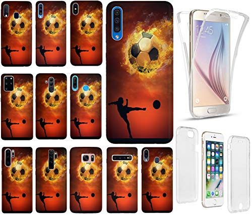 Hülle für iPhone 7 / 8 / SE 2020 Handyhülle Motiv 1333 Fußball Fussball Schwarz Braun Spieler Premium 360 Grad FullBody SchutzHülle Softcase HandyCover Handyhülle für iPhone 7 / 8 / SE 2020 Hülle von KX-Mobile