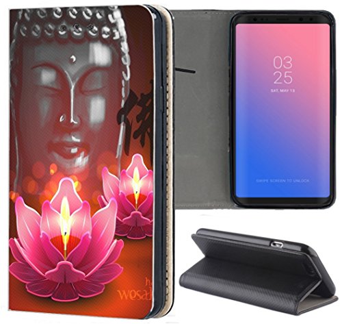 KX-Mobile Apple iPhone XR Hülle - Handyhülle für Apple iPhone XR - Handycover aus Kunstleder Motiv 1144 Buddha Lotusblume Braun Pink Schutzhülle Smart Klapphülle Case KX-Mobile Apple iPhone XR Hülle - Handyhülle für Apple iPhone XR - Handycover aus Kunstleder Motiv 1144 Buddha Lotusblume Braun Pink Schutzhülle Smart Klapphülle Case von KX-Mobile