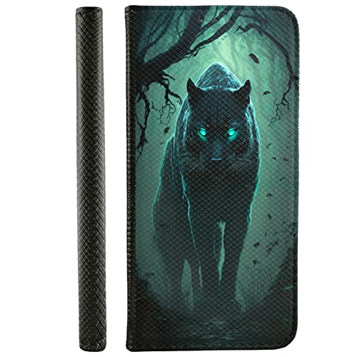 KX-Mobile Handyhülle für iPhone 11 Pro Hülle aus Kunstleder zum klappen mit Motiv 3534 schwarzer Panther im Wald Blaue Augen KX-Mobile Handyhülle für iPhone 11 Pro Hülle aus Kunstleder zum klappen mit Motiv 3534 schwarzer Panther im Wald Blaue Augen von KX-Mobile
