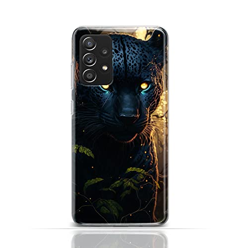 KX-Mobile Handyhülle für iPhone 13 Hülle aus Silikon/TPU für die Rückseite mit Motiv 3533 schwarzer Panther leuchtende gelbe Augen KX-Mobile Handyhülle für iPhone 13 Hülle aus Silikon/TPU für die Rückseite mit Motiv 3533 schwarzer Panther leuchtende gelbe Augen von KX-Mobile