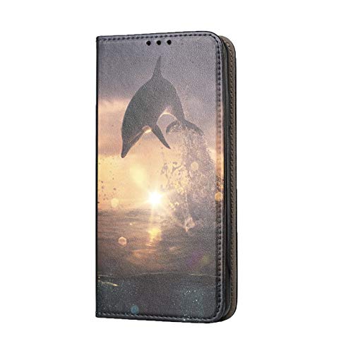 KX-Mobile Hülle für Huawei P30 Lite Handyhülle Motiv 1006 Delfin Delphin Premium Smart aus Kunstleder einseitig Bedruckt HandyCover Handyhülle für Huawei P30 Lite Hülle von KX-Mobile