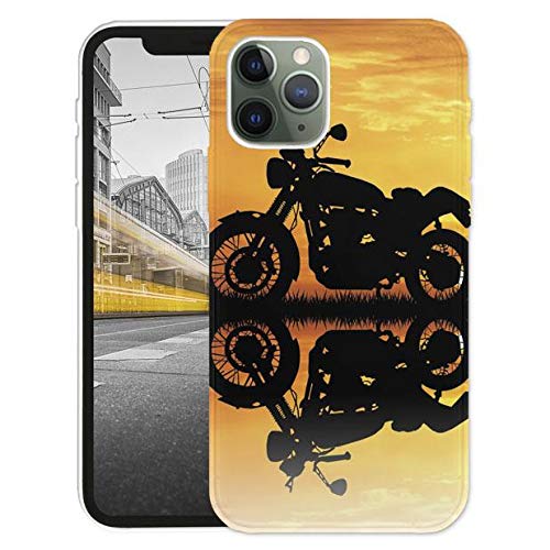 KX-Mobile Hülle für iPhone 11 Handyhülle Motiv 1592 Motorrad Schwarz Gelb Premium Silikonhülle SchutzHülle Softcase HandyCover Handyhülle für iPhone 11 Hülle von KX-Mobile