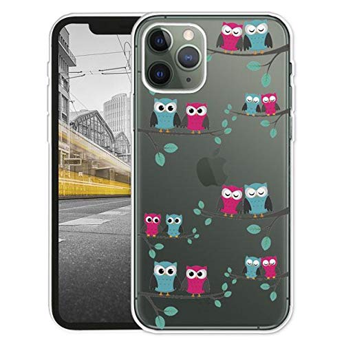KX-Mobile Hülle für iPhone 11 Handyhülle Motiv 2017 Eule Eulen Premium Silikonhülle Softcase HandyCover Handyhülle SchutzHülle für iPhone 11 Hülle von KX-Mobile