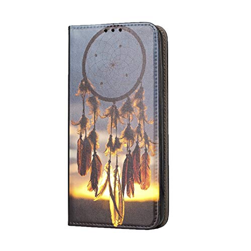 KX-Mobile Hülle für iPhone 12/12 Pro Handyhülle Motiv 1098 Traumfänger Dreamcatcher Premium Smart aus Kunstleder einseitig Bedruckt HandyCover Handyhülle für iPhone 12/12 Pro Hülle von KX-Mobile