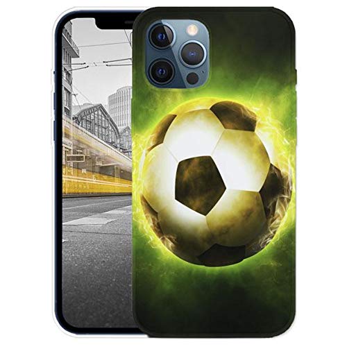 KX-Mobile Hülle für iPhone 12/12 Pro Handyhülle Motiv 1314 Fußball Fussball Schwarz Grün Premium Silikonhülle SchutzHülle Softcase HandyCover Handyhülle für iPhone 12/12 Pro Hülle KX-Mobile Hülle für iPhone 12/12 Pro Handyhülle Motiv 1314 Fußball Fussball Schwarz Grün Premium Silikonhülle SchutzHülle Softcase HandyCover Handyhülle für iPhone 12/12 Pro Hülle von KX-Mobile