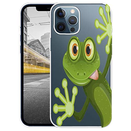 KX-Mobile Hülle für iPhone 12/12 Pro Handyhülle Motiv 2167 Frosch Premium Silikonhülle Softcase HandyCover Handyhülle SchutzHülle für iPhone 12/12 Pro Hülle von KX-Mobile