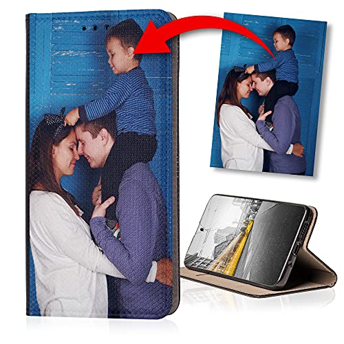 KX-Mobile Personalisierte Hülle für Huawei P10 Handyhülle Smart Magnet mit deinem eigenen Motiv Bedrucken - Dein eigenes Bild Selfie Design Motiv Foto von KX-Mobile