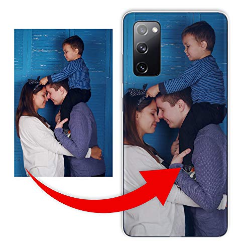 KX-Mobile Personalisierte Hülle für Samsung Galaxy S7 Handyhülle aus Silikon/TPU mit deinem eigenen Motiv - Dein eigenes Bild Selfie Design Foto von KX-Mobile