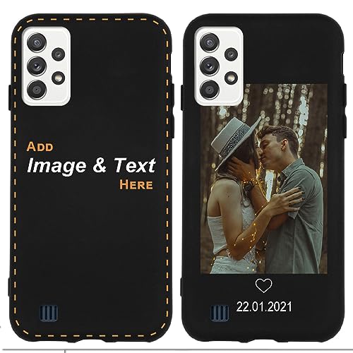 KX-Mobile Schwarze Silikonhülle für Samsung Galaxy A52s 5G Handyhülle selbst gestalten - Schwarze Hülle - selbst gestaltet/personalisiert - Deine Hülle mit Deinem Design von KX-Mobile