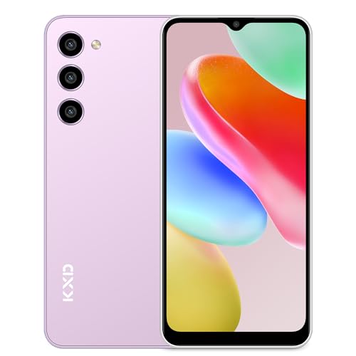 KXD A09 (8GB+128GB) Handy Ohne Vertrag, Octa Core 90Hz 6.56" HD+ Display Android 12 Handy günstig, 4000mAh 13MP+8MP Kamera, Fingerabdruck,GPS, Dual SIM 4G Simlockfreie Smartphone von KXD