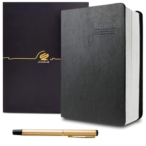 KXF A5 720 Horizontale Linie Seiten Super Dicke Schreibnotizbücher Journal für Männer Frauen Reise Tagebuch Faux Leder Journal Memo Pad Notizblock Notizblock für Aufzeichnung Notizbuch Journals Schule von KXF