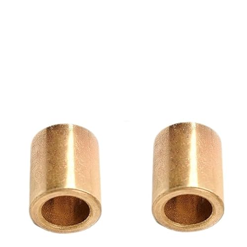 2–10 Stück Messinghülsen-Basisbuchse, Innendurchmesser 3 mm, 4 mm, 5 mm, 6 mm, 8 mm, 10 mm, 12 mm, Lagerhülse for Gleitblock, Länge 4–20 mm (Size : 4 X 8 X 10mm 10pcs) von KXJSYL Tool
