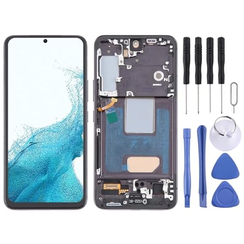 KXPASUKOJX Fr Für Galaxy S22 5G SM-S901B EU-Version TFT LCD-Bildschirm Digitalisierer Full Assembly mit Rahmen (schwarz) von KXPASUKOJX