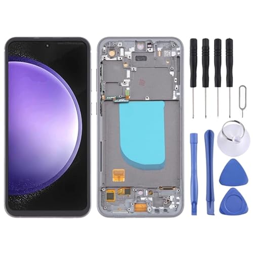 KXPASUKOJX Fr Für Galaxy S23 Fe SM-S711B 6,43 Zoll OLED LCD-Bildschirm Digitalisierer Vollmontage mit Rahmen (schwarz) von KXPASUKOJX
